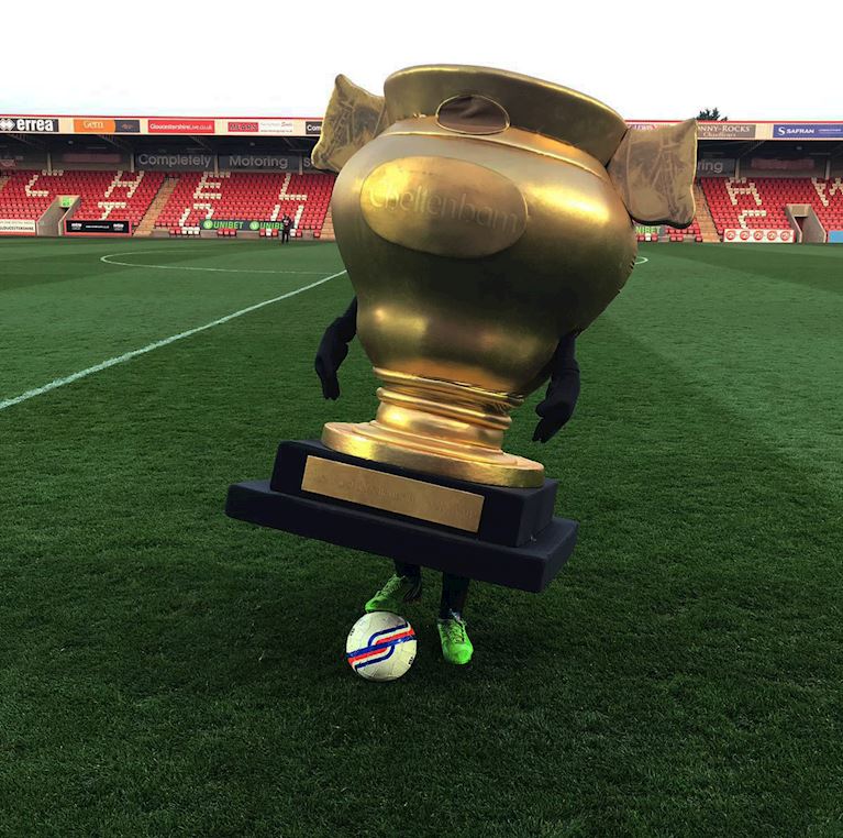 Cheltenham Racecourse Official Mascot - Boum at Cheltenham Football Club