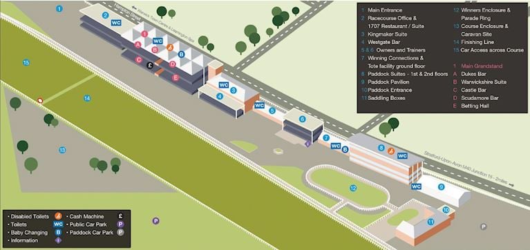 Warwick Racecourse Map